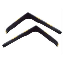 Heko Deflecteurs d'air Déflecteurs de Vent Compatible Avec Land Rover Discovery 2, 1999-2004, Ensemble 2 pièces, Noir, Fumé, Aérodynamique, Montage facile