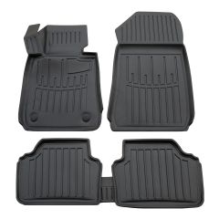 3D Tapis De Sol En Caoutchouc Premium Compatible Avec Bmw 3 (E90/E91) 2004-2013 5pcs, Système de Fixation, Bord Haut, Noir, Antidérapant, Facile à Nettoyer, Toutes Saisons
