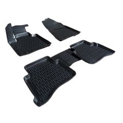 3D Tapis De Sol En Caoutchouc Premium Compatible Avec Hyundai Tucson 2015-9 / 2020, Système de Fixation, Bord Haut, Noir, Antidérapant, Facile à Nettoyer, Toutes Saisons