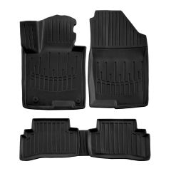 3D Tapis De Sol En Caoutchouc Premium Compatible Avec Volkswagen Tucson (NX4) depuis 2021 5pcs, Système de Fixation, Bord Haut, Noir, Antidérapant, Facile à Nettoyer, Toutes Saisons