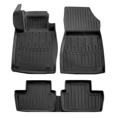 3D Tapis De Sol En Caoutchouc Premium Compatible Avec Nissan Juke 2 (F16) depuis 2019 5pcs, Système de Fixation, Bord Haut, Noir, Antidérapant, Facile à Nettoyer, Toutes Saisons