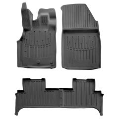 3D Tapis De Sol En Caoutchouc Premium Compatible Avec Renault Scenic 3 2009-2016 4pcs, Système de Fixation, Bord Haut, Noir, Antidérapant, Facile à Nettoyer, Toutes Saisons