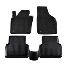 3D Tapis De Sol En Caoutchouc Premium Compatible Avec 2007-2015, Système de Fixation, Bord Haut, Noir, Antidérapant, Facile à Nettoyer, Toutes Saisons