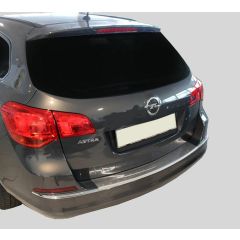 Protection en chrome sur mesure pour seuil de chargement pour Opel Astra J Berline 2010-2015, protège contre les rayures et les dommages, installation en quelques minutes.