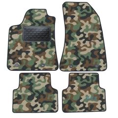 Tapis de sol de Voiture de Tapis de Voiture de Camouflage pour Alfa Romeo 159 2005-2011, D'armée Tapis de voiture, Base Antidérapante, Renforcée Dans la Zone de la Pédale