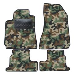 Tapis de sol de Voiture de Tapis de Voiture de Camouflage pour Alfa Romeo Brera 2006-2010, D'armée Tapis de voiture, Base Antidérapante, Renforcée Dans la Zone de la Pédale