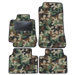 Tapis de sol de Voiture de Tapis de Voiture de Camouflage pour Alfa Romeo Giulia 952 depuis 2016, D'armée Tapis de voiture, Base Antidérapante, Renforcée Dans la Zone de la Pédale