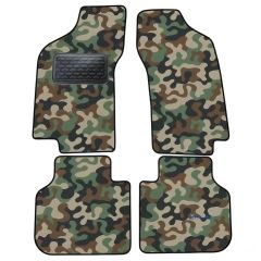 Tapis de sol de Voiture de Tapis de Voiture de Camouflage pour Alfa Romeo 155 1992-1998, D'armée Tapis de voiture, Base Antidérapante, Renforcée Dans la Zone de la Pédale