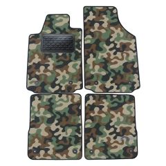 Tapis de sol de Voiture de Tapis de Voiture de Camouflage pour Audi A2 2000-2005, D'armée Tapis de voiture, Base Antidérapante, Renforcée Dans la Zone de la Pédale