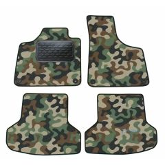 Tapis de sol de Voiture de Tapis de Voiture de Camouflage pour Audi A3 8P 2004-2012, D'armée Tapis de voiture, Base Antidérapante, Renforcée Dans la Zone de la Pédale