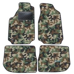 Tapis de sol de Voiture de Tapis de Voiture de Camouflage pour Audi A6 C4 1994-1996, D'armée Tapis de voiture, Base Antidérapante, Renforcée Dans la Zone de la Pédale
