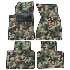 Tapis de sol de Voiture de Tapis de Voiture de Camouflage pour Audi A8 D2 1994-2004, D'armée Tapis de voiture, Base Antidérapante, Renforcée Dans la Zone de la Pédale