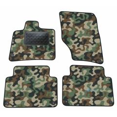 Tapis de sol de Voiture de Tapis de Voiture de Camouflage pour Audi Q7 2006-2015, D'armée Tapis de voiture, Base Antidérapante, Renforcée Dans la Zone de la Pédale