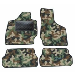 Tapis de sol de Voiture de Tapis de Voiture de Camouflage pour Audi TT 8J 2006-2014, D'armée Tapis de voiture, Base Antidérapante, Renforcée Dans la Zone de la Pédale