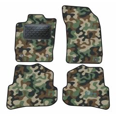 Tapis de sol de Voiture de Tapis de Voiture de Camouflage pour Audi A1 2010-2018, D'armée Tapis de voiture, Base Antidérapante, Renforcée Dans la Zone de la Pédale