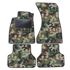Tapis de sol de Voiture de Tapis de Voiture de Camouflage pour Bmw 3 series E30 1983-1991, D'armée Tapis de voiture, Base Antidérapante, Renforcée Dans la Zone de la Pédale