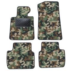 Tapis de sol de Voiture de Tapis de Voiture de Camouflage pour Bmw 3 series E46 1998-2006, D'armée Tapis de voiture, Base Antidérapante, Renforcée Dans la Zone de la Pédale