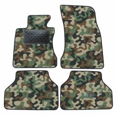 Tapis de sol de Voiture de Tapis de Voiture de Camouflage pour Bmw 5 series E60 2003-2010, D'armée Tapis de voiture, Base Antidérapante, Renforcée Dans la Zone de la Pédale