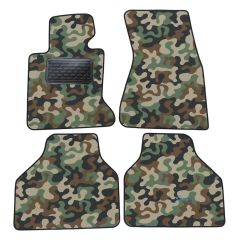 Tapis de sol de Voiture de Tapis de Voiture de Camouflage pour Bmw 7 series E65 2002-2009, D'armée Tapis de voiture, Base Antidérapante, Renforcée Dans la Zone de la Pédale