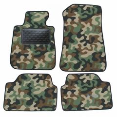 Tapis de sol de Voiture de Tapis de Voiture de Camouflage pour Bmw 1er E87 2004-2013, D'armée Tapis de voiture, Base Antidérapante, Renforcée Dans la Zone de la Pédale