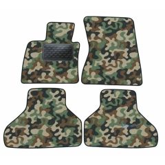 Tapis de sol de Voiture de Tapis de Voiture de Camouflage pour Bmw X5 E70 2007-2012, D'armée Tapis de voiture, Base Antidérapante, Renforcée Dans la Zone de la Pédale