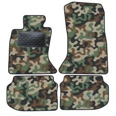 Tapis de sol de Voiture de Tapis de Voiture de Camouflage pour Bmw 5 series F10, F11 2011-2017, D'armée Tapis de voiture, Base Antidérapante, Renforcée Dans la Zone de la Pédale