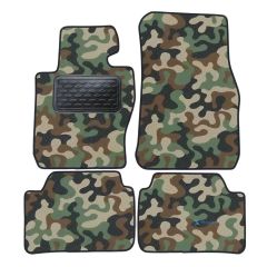 Tapis de sol de Voiture de Tapis de Voiture de Camouflage pour Bmw X1 F48 depuis 2015, D'armée Tapis de voiture, Base Antidérapante, Renforcée Dans la Zone de la Pédale