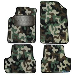 Tapis de sol de Voiture de Tapis de Voiture de Camouflage pour Citroen Ds3 2009-2015, D'armée Tapis de voiture, Base Antidérapante, Renforcée Dans la Zone de la Pédale