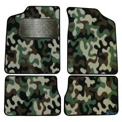 Tapis de sol de Voiture de Tapis de Voiture de Camouflage pour Citroen Ax 1991-1996, D'armée Tapis de voiture, Base Antidérapante, Renforcée Dans la Zone de la Pédale