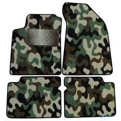 Tapis de sol de Voiture de Tapis de Voiture de Camouflage pour Fiat Bravo 1995-2001, D'armée Tapis de voiture, Base Antidérapante, Renforcée Dans la Zone de la Pédale