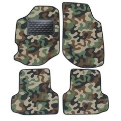 Tapis de sol de Voiture de Tapis de Voiture de Camouflage pour Ford Escort 1996-2000, D'armée Tapis de voiture, Base Antidérapante, Renforcée Dans la Zone de la Pédale