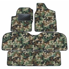Tapis de sol de Voiture de Tapis de Voiture de Camouflage pour Volkswagen Sharan  1995-2006, D'armée Tapis de voiture, Base Antidérapante, Renforcée Dans la Zone de la Pédale