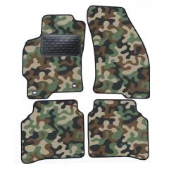 Tapis de sol de Voiture de Tapis de Voiture de Camouflage pour Ford Mondeo 1996-2000, D'armée Tapis de voiture, Base Antidérapante, Renforcée Dans la Zone de la Pédale