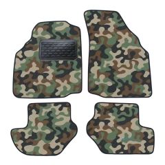 Tapis de sol de Voiture de Tapis de Voiture de Camouflage pour Ford Puma 1997-2002, D'armée Tapis de voiture, Base Antidérapante, Renforcée Dans la Zone de la Pédale