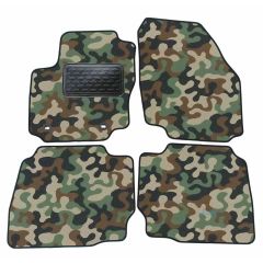 Tapis de sol de Voiture de Tapis de Voiture de Camouflage pour Ford Mondeo 2007-2015, D'armée Tapis de voiture, Base Antidérapante, Renforcée Dans la Zone de la Pédale