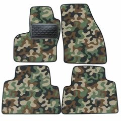 Tapis de sol de Voiture de Tapis de Voiture de Camouflage pour Ford Kuga 1 2008-2012, D'armée Tapis de voiture, Base Antidérapante, Renforcée Dans la Zone de la Pédale