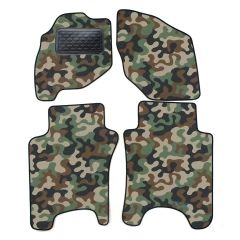 Tapis de sol de Voiture de Tapis de Voiture de Camouflage pour Honda Jazz 2002-2008, D'armée Tapis de voiture, Base Antidérapante, Renforcée Dans la Zone de la Pédale