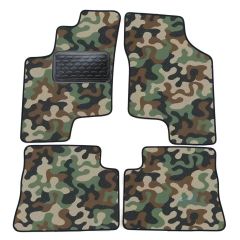 Tapis de sol de Voiture de Tapis de Voiture de Camouflage pour Hyundai Getz 2003-2010, D'armée Tapis de voiture, Base Antidérapante, Renforcée Dans la Zone de la Pédale
