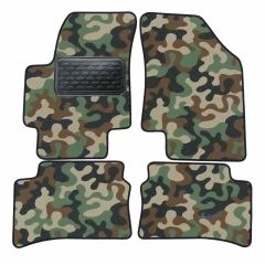 Tapis de sol de Voiture de Tapis de Voiture de Camouflage pour Hyundai Accent 2006-2012, D'armée Tapis de voiture, Base Antidérapante, Renforcée Dans la Zone de la Pédale