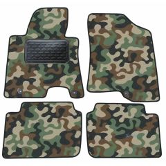 Tapis de sol de Voiture de Tapis de Voiture de Camouflage pour Kia Ceed 2007-2012, D'armée Tapis de voiture, Base Antidérapante, Renforcée Dans la Zone de la Pédale