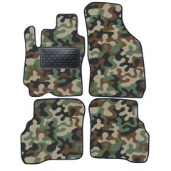 Tapis de sol de Voiture de Tapis de Voiture de Camouflage pour Hyundai Atos 2004-2008, D'armée Tapis de voiture, Base Antidérapante, Renforcée Dans la Zone de la Pédale