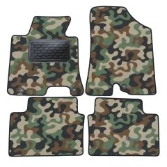 Tapis de sol de Voiture de Tapis de Voiture de Camouflage pour Hyundai I30 2012-2016, D'armée Tapis de voiture, Base Antidérapante, Renforcée Dans la Zone de la Pédale