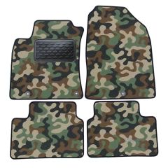 Tapis de sol de Voiture de Tapis de Voiture de Camouflage pour Hyundai I30 depuis 2017, D'armée Tapis de voiture, Base Antidérapante, Renforcée Dans la Zone de la Pédale