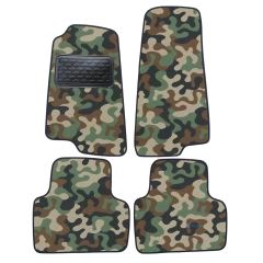 Tapis de sol de Voiture de Tapis de Voiture de Camouflage pour Jaguar XK8 / XKR / X100 1996-2006, D'armée Tapis de voiture, Base Antidérapante, Renforcée Dans la Zone de la Pédale