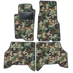 Tapis de sol de Voiture de Tapis de Voiture de Camouflage pour Jeep Grand Cherokee 1 1991-1999, D'armée Tapis de voiture, Base Antidérapante, Renforcée Dans la Zone de la Pédale