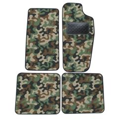 Tapis de sol de Voiture de Tapis de Voiture de Camouflage pour Jeep Cherokee 1988-2001, D'armée Tapis de voiture, Base Antidérapante, Renforcée Dans la Zone de la Pédale