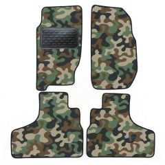 Tapis de sol de Voiture de Tapis de Voiture de Camouflage pour Jeep Cherokee 2001-2007, D'armée Tapis de voiture, Base Antidérapante, Renforcée Dans la Zone de la Pédale