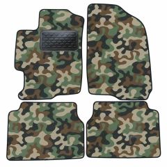 Tapis de sol de Voiture de Tapis de Voiture de Camouflage pour Mazda 6 2002-2007, D'armée Tapis de voiture, Base Antidérapante, Renforcée Dans la Zone de la Pédale