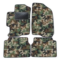 Tapis de sol de Voiture de Tapis de Voiture de Camouflage pour Mazda 6 2008-2012, D'armée Tapis de voiture, Base Antidérapante, Renforcée Dans la Zone de la Pédale