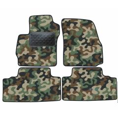 Tapis de sol de Voiture de Tapis de Voiture de Camouflage pour Mazda 5 2006-2018, D'armée Tapis de voiture, Base Antidérapante, Renforcée Dans la Zone de la Pédale
